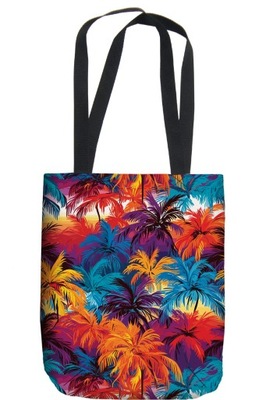 Shopperka torba gospodarcza torebka palmy kolorwe