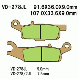 TRINKELĖS STABDŽIŲ VESRAH VD-278JL 