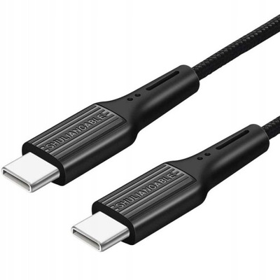 SHULIANCABLE KABEL USB C DO USB C TYP-C 2M TRWAŁY WYSOKA JAKOŚĆ MATERIAŁÓW
