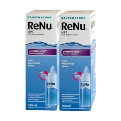 Płyny do soczewek Bausch&Lomb ReNu MPS 2x360ml