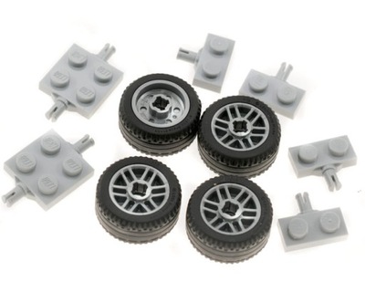 LEGO Koła Kółka 21x9.9 osie 11208 11209 silver