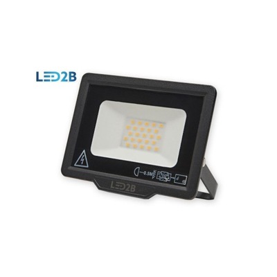 Naświetlacz LED MH 20W 3000K IP65 czarny LED2B