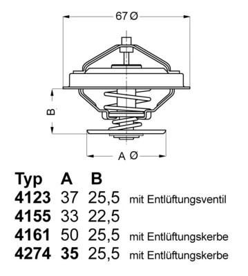 TERMOSTATO AUDI 4274.82D  