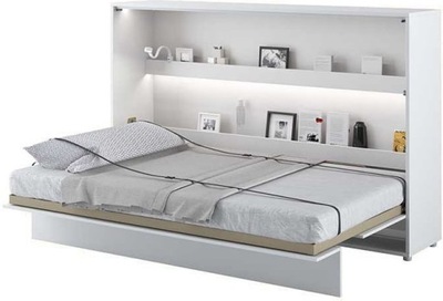 Półkotapczan Biały Poziomy 120x200 Bed Concept