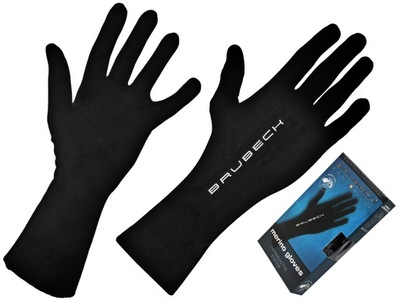 Rękawiczki termoaktywne Brubeck Merino black XXL