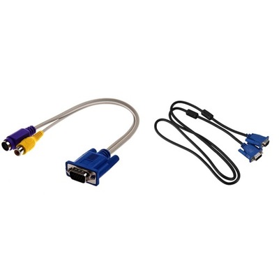 Wyjście TV VGA na s-video/kabel RCA Adapter i VGA