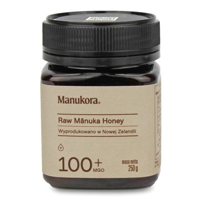 MIÓD MANUKA RAW MGO 100+ 250 g - MANUKORA