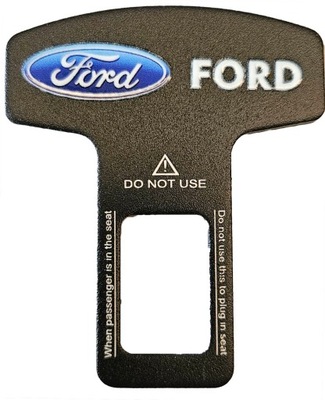 BRIDA CIEGA CLAVIJA PARA CORREA DE CORREAS CON LOGOTIPO FORD.  