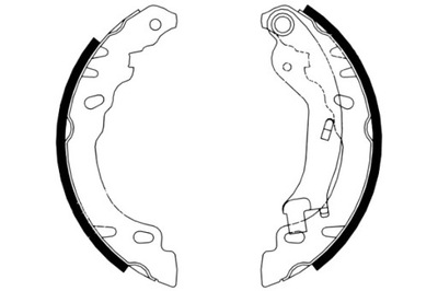 TOMEX BRAKES КОЛОДКИ ТОРМОЗНЫЕ КОМПЛЕКТ FIAT PANDA 03- +ABS