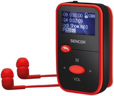 Odtwarzacz MP3 WMA SENCOR 4408 8GB RADIO FM KLIPS