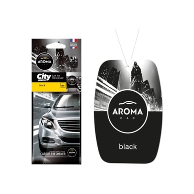 ZAWIESZKA AROMA CAR CITY ZAPACH BLACK