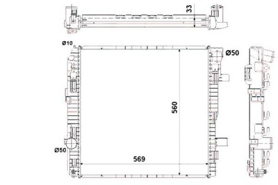 RADUADOR DEL MOTOR NRF 9705000503 A 135100N ME2188  