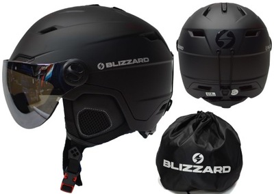 Kask Blizzard DOUBLE VISOR LUSTRO BLACK 56-59 +POK