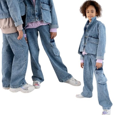 Kiz by Kids | SPODNIE SZWEDY BOJÓWKA miękki jeans | PL | 146