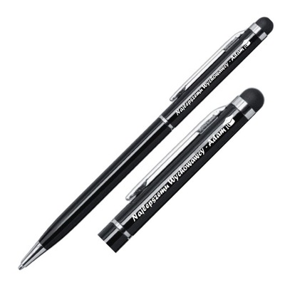Długopis aluminiowy czarny Touch Tip Grawer