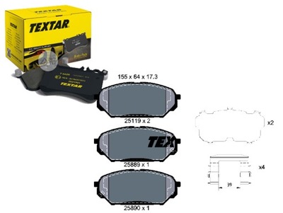 Тормозные колодки тормозные hyundai перед ix55 3,0crdi 08- te фото №1