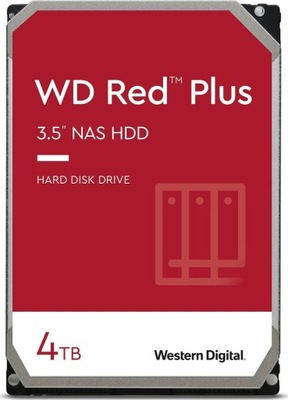 WD Red Plus 4TB HDD 3.5 SATA3 5400 128MB WD40EFZX