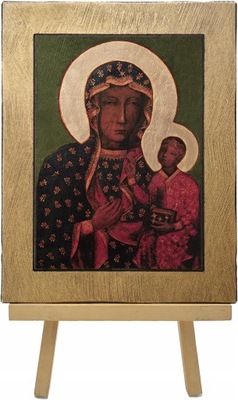 MAJK Ikona religijna MATKA BOSKA BOŻA CZĘSTOCHOWSKA 13 x 17 cm Mała