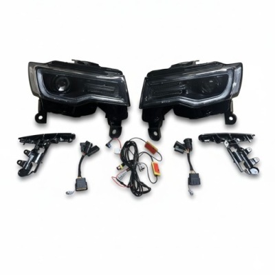 Фари ліхтарі  full led - гомологація jeep grand cherokee 2014-2021 фото №1
