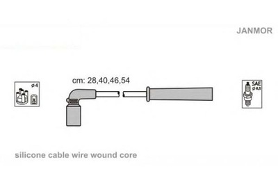 Janmor провода зажигания kpl. daewoo фото №1