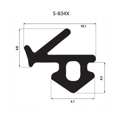 Uszczelka do Okien PCV VEKA S-834X - 25m