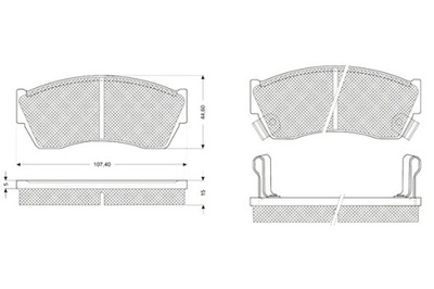 STARLINE ZAPATAS DE FRENADO SUBARU JUSTY SUZUKI ALTO SWIFT * JUEGO  