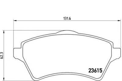 Brembo тормозные колодки тормозные land rover freelander 00-0 фото №1