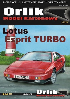 ORLIK 111. Samochód sportowy Lotus Esprit TURBO