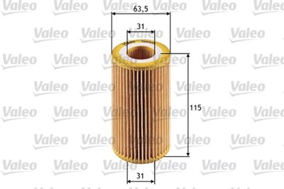 VALEO 586505 ФІЛЬТР OLEJU-ВКЛАДКА