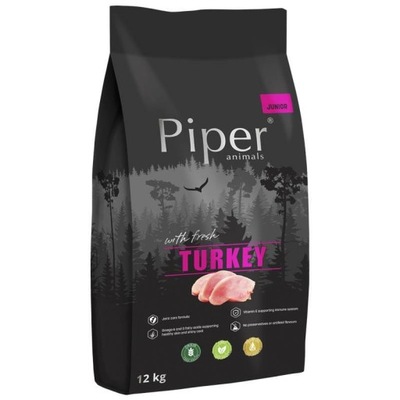 Piper Animals Junior z indykiem dla psa 12 kg