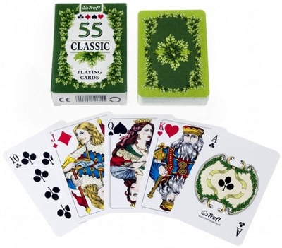 Karty do gry poker 55 szt Classic Trefl talia