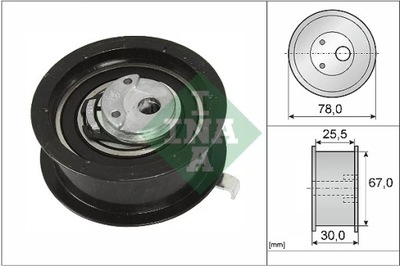 INA 531 0251 30 ROLLO NAPINACZA, CORREA DISTRIBUCIÓN  