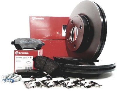 BREMBO TARCZE+KLOCKI PARTE DELANTERA FORD FIESTA VI  