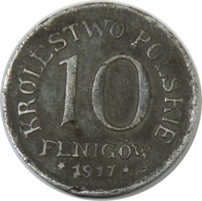 10 FENIGÓW 1917 - KRÓLESTWO POLSKIE - SP1200