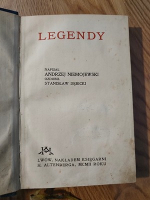 Legendy Andrzej Niemojewski 1902