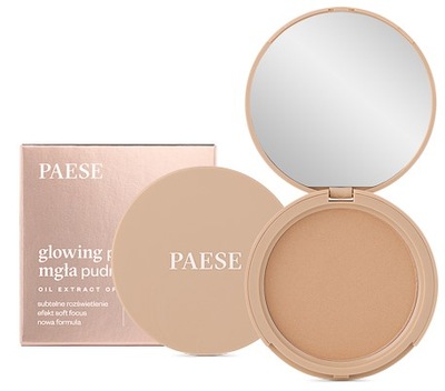 PAESE GLOWING POWDER Rozświetlający puder Mgła Pudrowa 13 golden beige