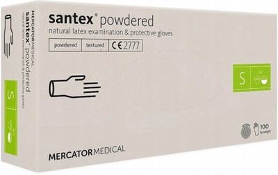 Rękawice Mercator Medical Santex Powdered S 100szt