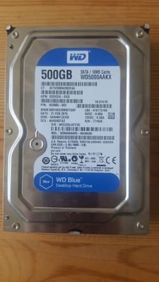 Dysk HDD WD BLUE 500GB WD5000AAKX