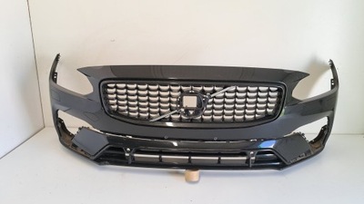 Бампер перед volvo s90 v90 lift r-design 2020- black ultimate фото №1
