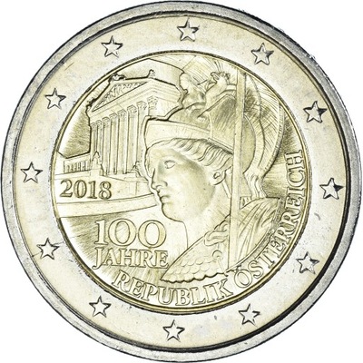 Austria, 2 Euro, 100 years republic of Austria, 20