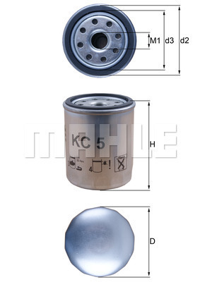 KNECHT KC 5 FILTRO COMBUSTIBLES  