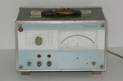 AC-millivoltmeter MV 21 PRACITRONIC * unikat