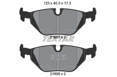 2160702 TEXTAR КОЛОДКИ HAM. BMW T. E36 90-00