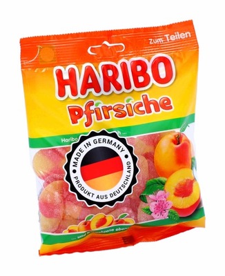 Żelki Pianki Owocowe HARIBO Brzoskwinie 175g DE