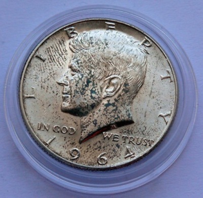 USA - 1/2 DOLARA HALF DOLLAR 1964 D KENNEDY SREBRO (1)