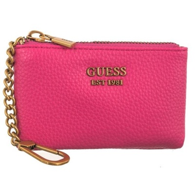 Portfel Guess Becci Slg Zip Pouch SWVB87 Różowy