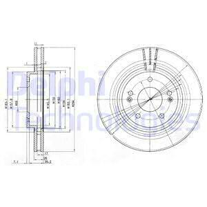 DISCO DE FRENADO DELPHI BG3860  