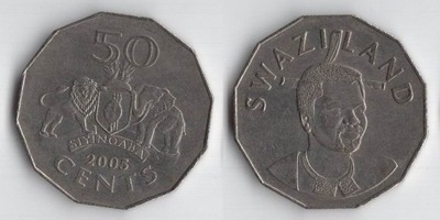 SWAZILAND 2005 50 CENTS