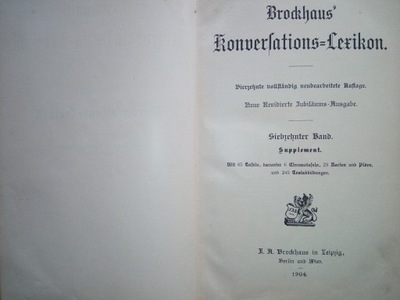 Brockhaus konversations lexikon tom 17 suplement