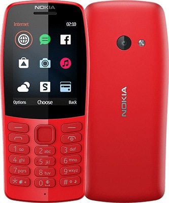 Nokia Nokia 210 Red, 2.4 ", TFT, 240 x 320 pixels, 16 MB, Dual SIM, Bl